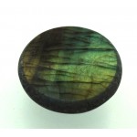 Part Polished Labradorite Gemstone Dragon Egg Half